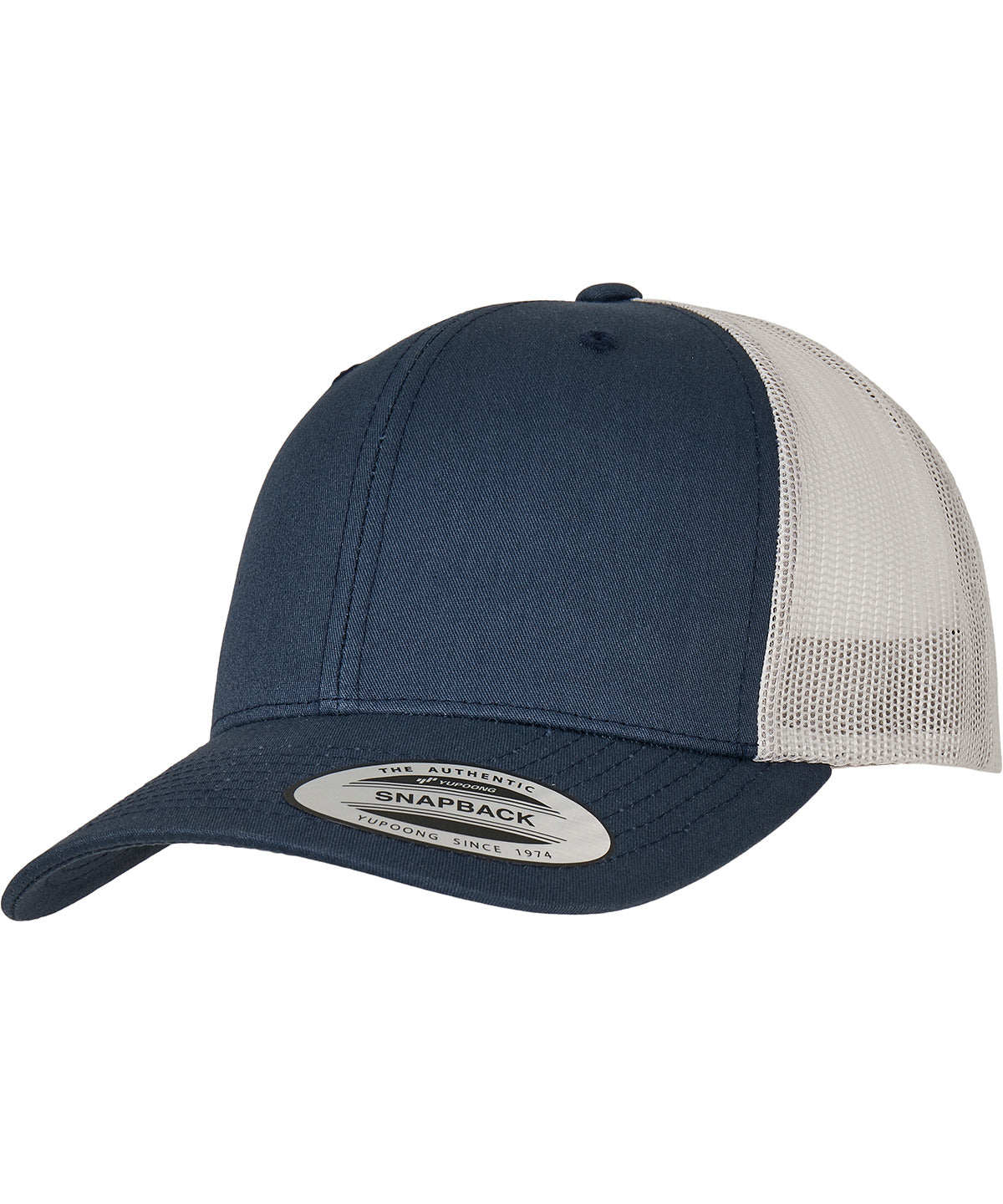 Flexfit by Yupoong YP237 Retro trucker 2-tone (6606T) in Navy/Silver