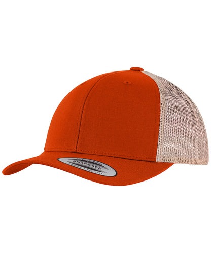 Flexfit by Yupoong YP237 Retro trucker 2-tone (6606T) in Rustic Orange/Khaki
