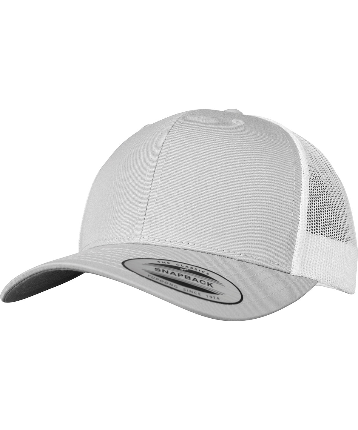 Flexfit by Yupoong YP237 Retro trucker 2-tone (6606T) in Silver/White