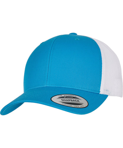 Flexfit by Yupoong YP237 Retro trucker 2-tone (6606T) in Turquoise/White