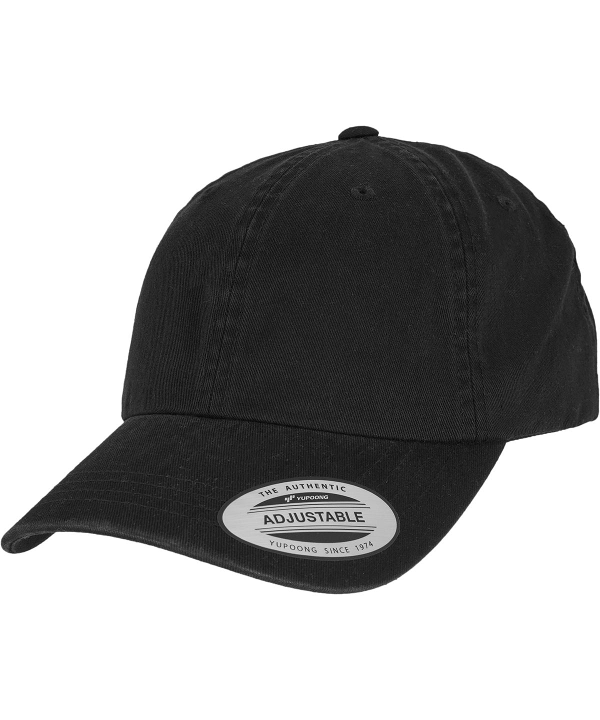Flexfit by Yupoong YP250 Flexfit low-profile garment-washed (6245GW) in Black