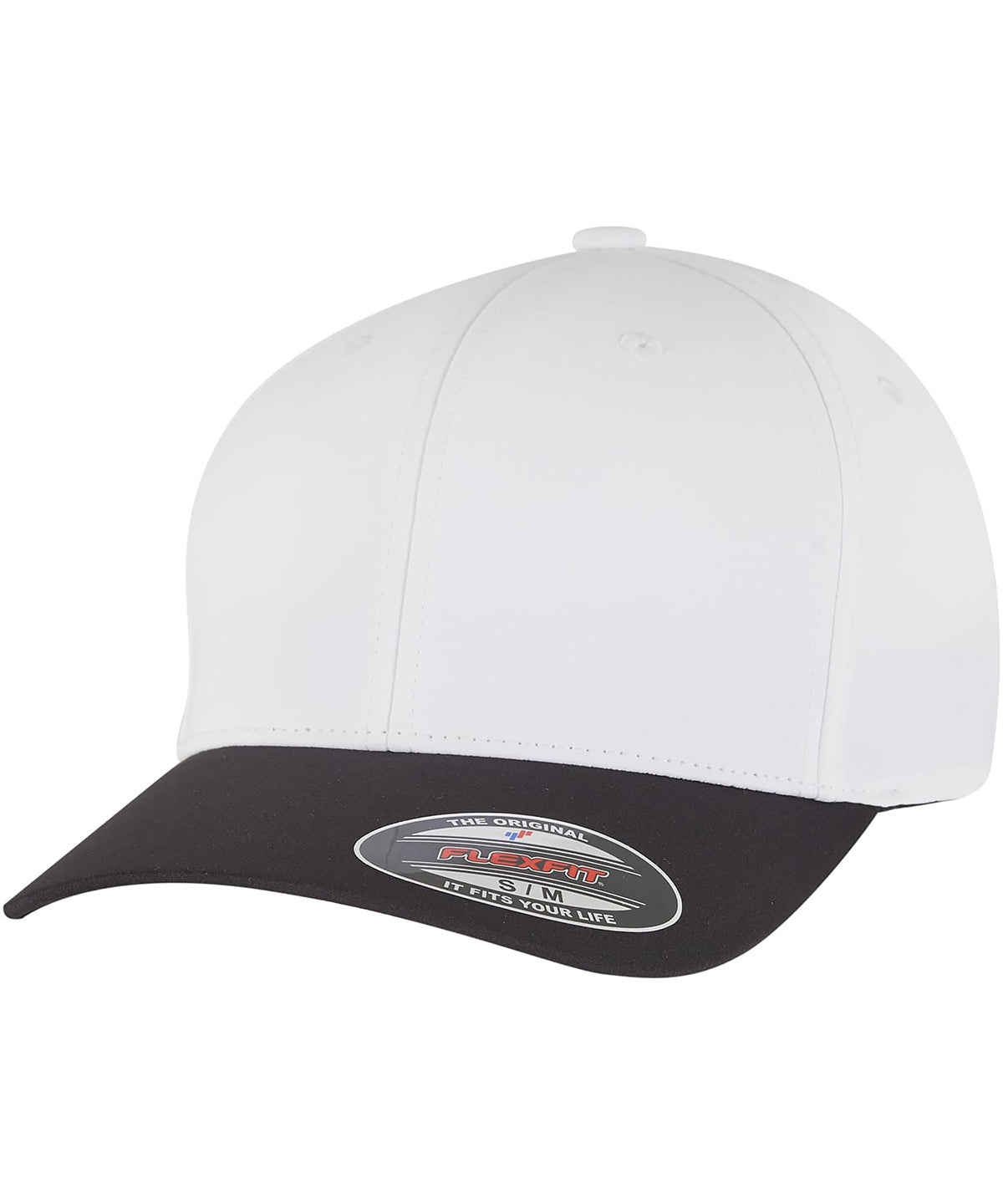 Flexfit by Yupoong YP267 Flexfit Tech water-repellent cap (9295) in Black/White
