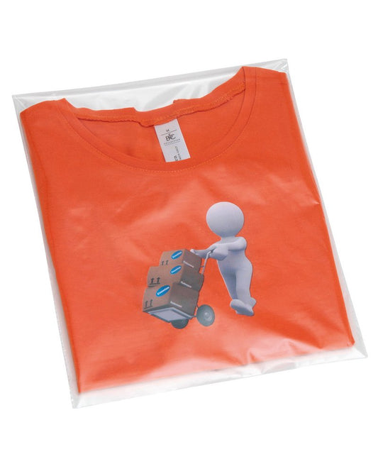 Essentials ZA027 Clear polythene bags - stick seal in Clear