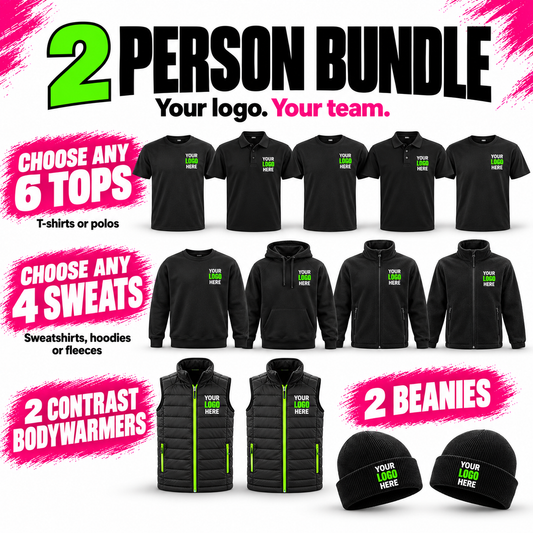 2 Person Bundle Pack – personalised workwear bundle