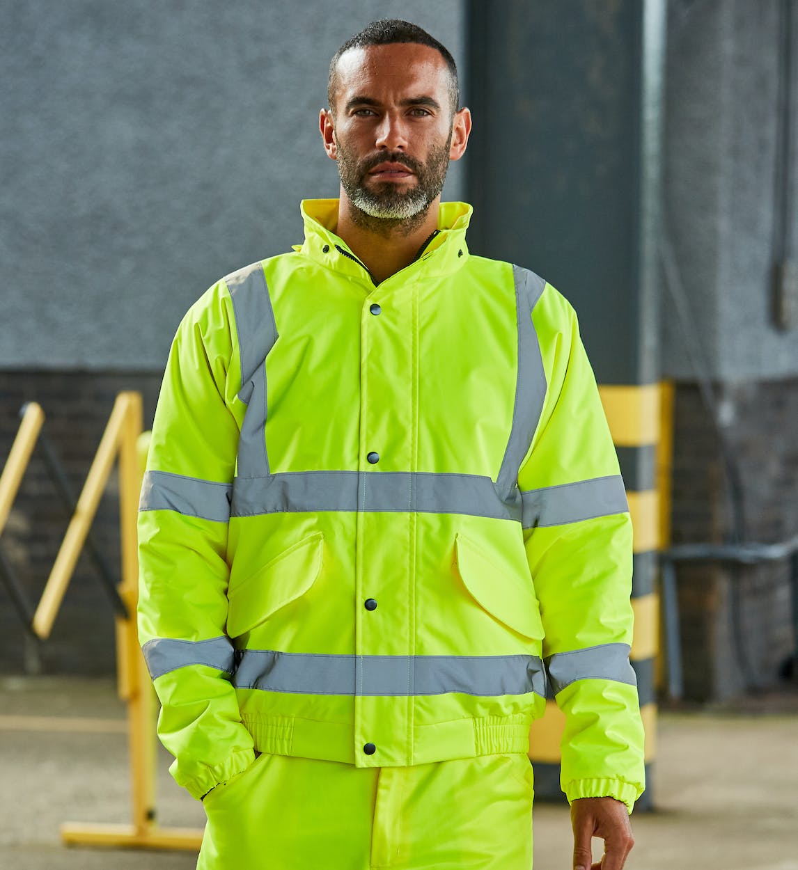 High visibility bomber jacket