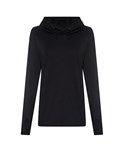 AWDis Just Cool JC038 Women's cool cowl neck top in Black Slate Melange