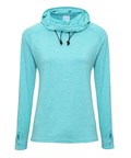 AWDis Just Cool JC038 Women's cool cowl neck top in Black Slate Melange