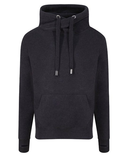 Cross neck hoodie