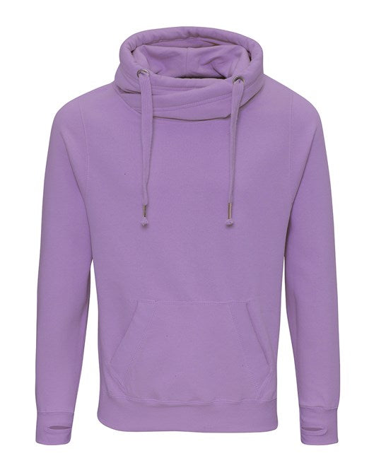 AWDis Just Hoods JH021 Cross neck hoodie in Charcoal