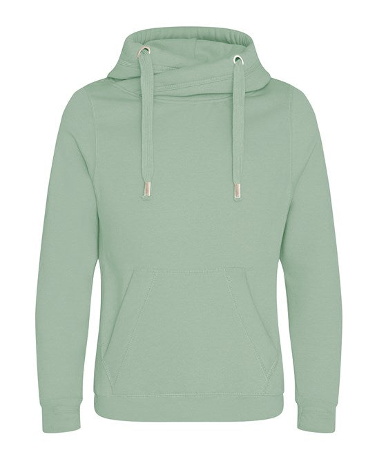 AWDis Just Hoods JH021 Cross neck hoodie in Charcoal
