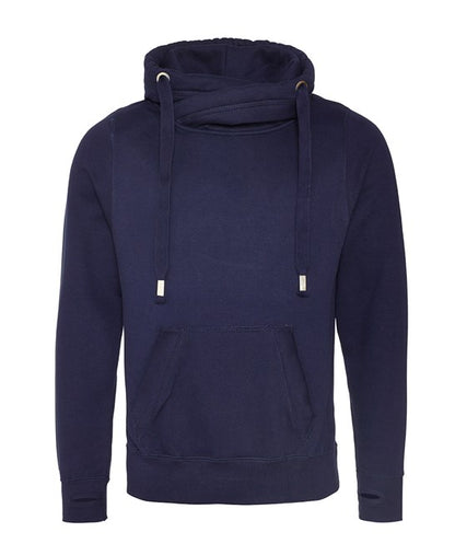 Cross neck hoodie