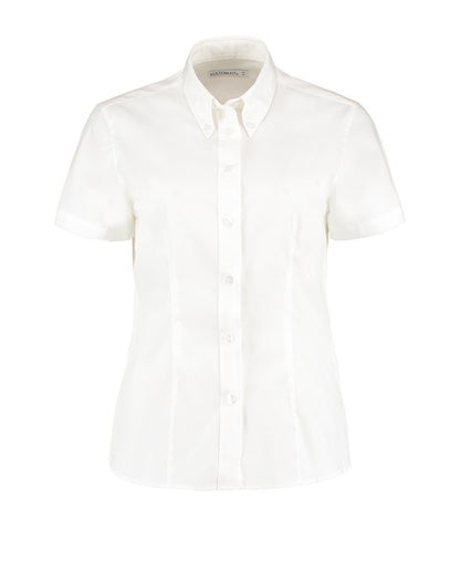 Women's corporate Oxford blouse short-sleeved