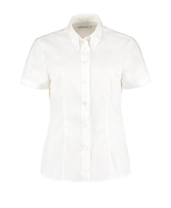 Women's corporate Oxford blouse short-sleeved