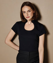 Load image into Gallery viewer, Women&#39;s corporate top keyhole neck
