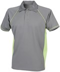 Finden & Hales LV370 Piped performance polo in Navy/White