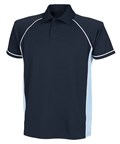 Finden & Hales LV370 Piped performance polo in Navy/Navy