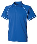Finden & Hales LV370 Piped performance polo in Black/White