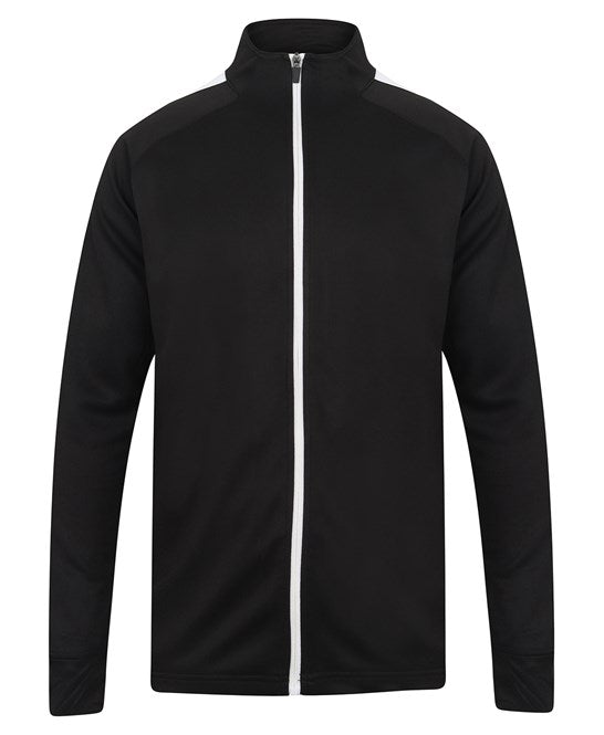 Finden & Hales LV873 Kids knitted tracksuit top in Black