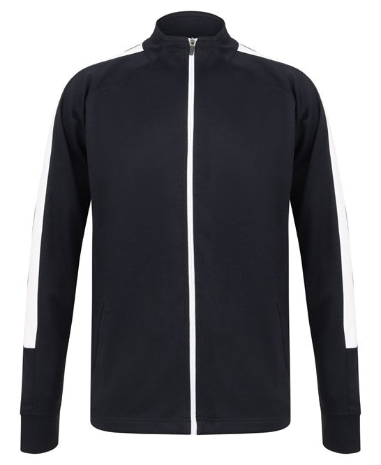 Finden & Hales LV873 Kids knitted tracksuit top in Black