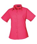 Load image into Gallery viewer, Women&#39;s short sleeve poplin blouse
