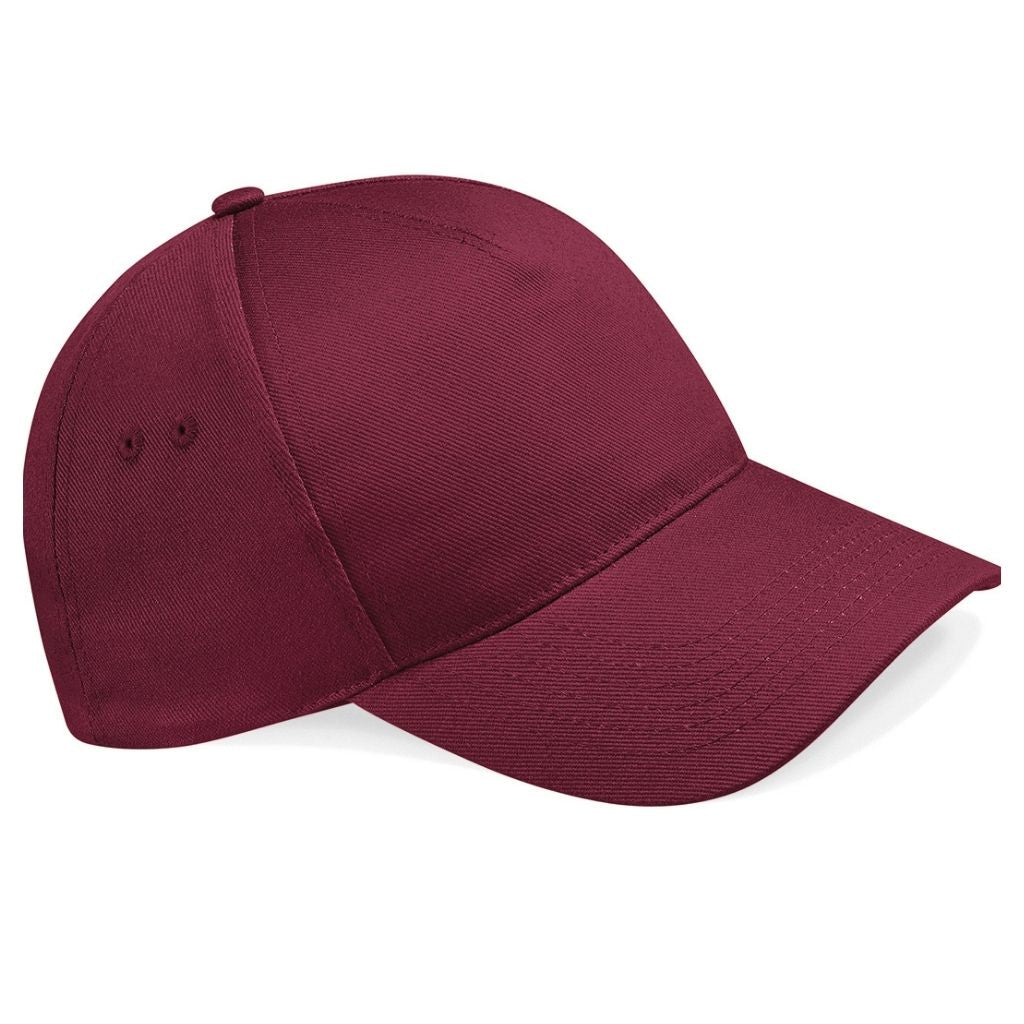 Beechfield BC015 Ultimate 5-panel cap in Burgundy