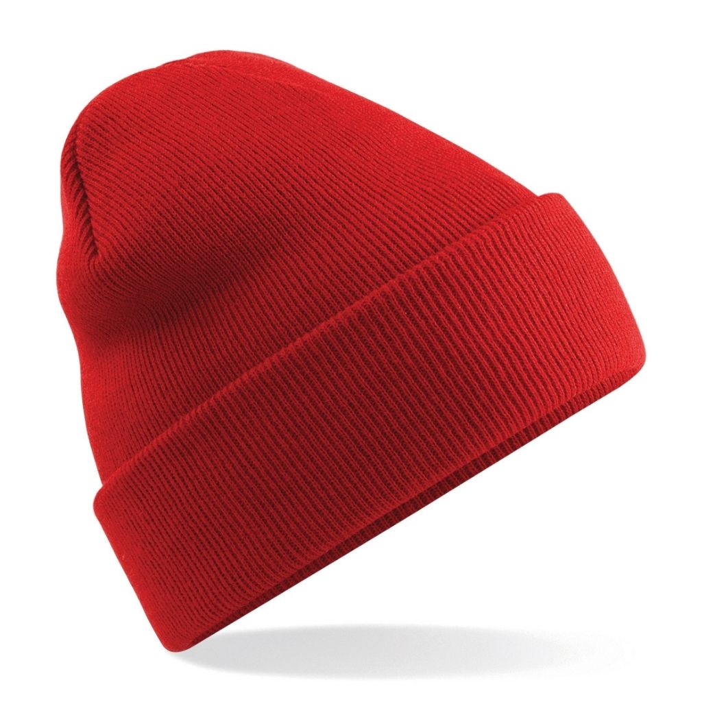Beechfield BC045 Original cuffed beanie in Bright Red