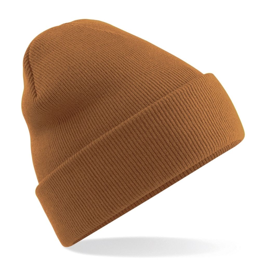 Beechfield BC045 Original cuffed beanie in Caramel
