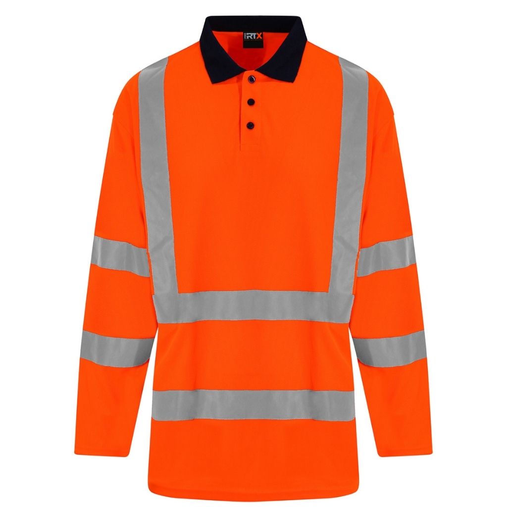 High Visibility Long Sleeve Polo