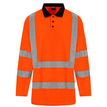 Load image into Gallery viewer, High Visibility Long Sleeve Polo
