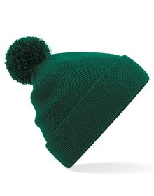 Beechfield B426B Junior original pom pom beanie in Classic Red