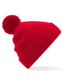 Beechfield B426B Junior original pom pom beanie in French Navy