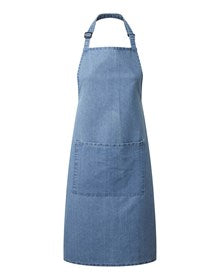 Premier PR154 Colours bib apron with pocket in Brown