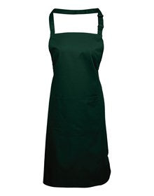 Premier PR154 Colours bib apron with pocket in Burgundy