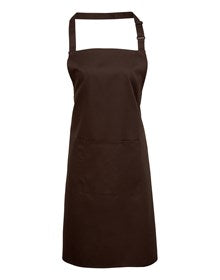 Premier PR154 Colours bib apron with pocket in Camel