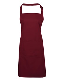 Premier PR154 Colours bib apron with pocket in Charcoal