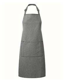 Premier PR154 Colours bib apron with pocket in Indigo Denim