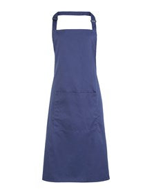Premier PR154 Colours bib apron with pocket in Mocha