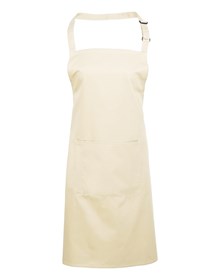 Premier PR154 Colours bib apron with pocket in Oasis Green