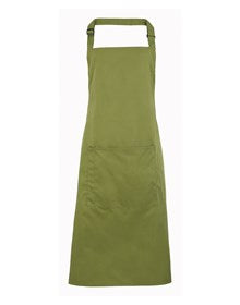 Premier PR154 Colours bib apron with pocket in Orange