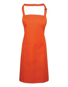 Premier PR154 Colours bib apron with pocket in Purple