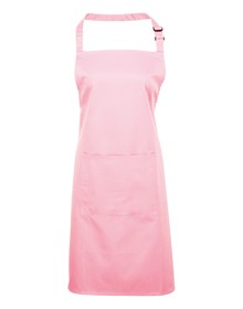 Premier PR154 Colours bib apron with pocket in Red