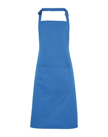 Premier PR154 Colours bib apron with pocket in Steel