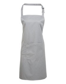 Premier PR154 Colours bib apron with pocket in Strawberry Red