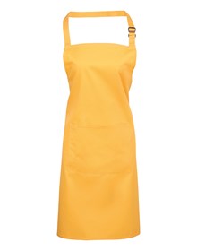 Premier PR154 Colours bib apron with pocket in Terracotta