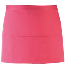 Premier PR155 Colours 3-pocket apron in Hot Pink